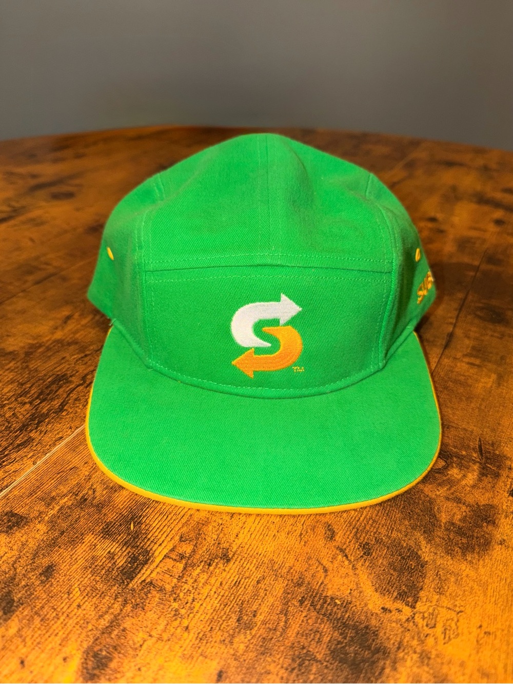 Subway Official 100% Cotton Adjustable Snapback Hat Fast Food Service Uniform